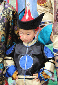 Boy in traditional dress